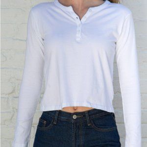 Brandy Melville J.GALT long sleeve button top